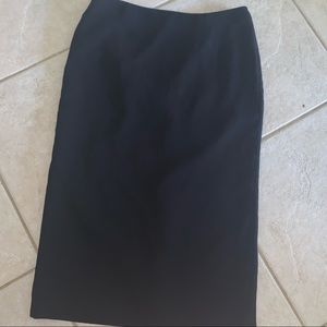 Navy Blue Suit Pencil Skirt